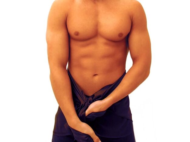 Muškarac izvodi vježbe za povećanje penisa